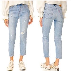 Levi's Sky Blue Ankle Jeans for Women